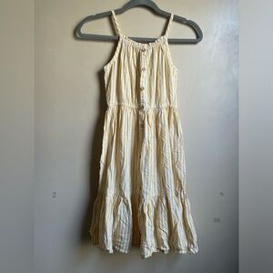 Kids OshKosh Bgosh linen blend tiered sun dress size 7 excellent condition